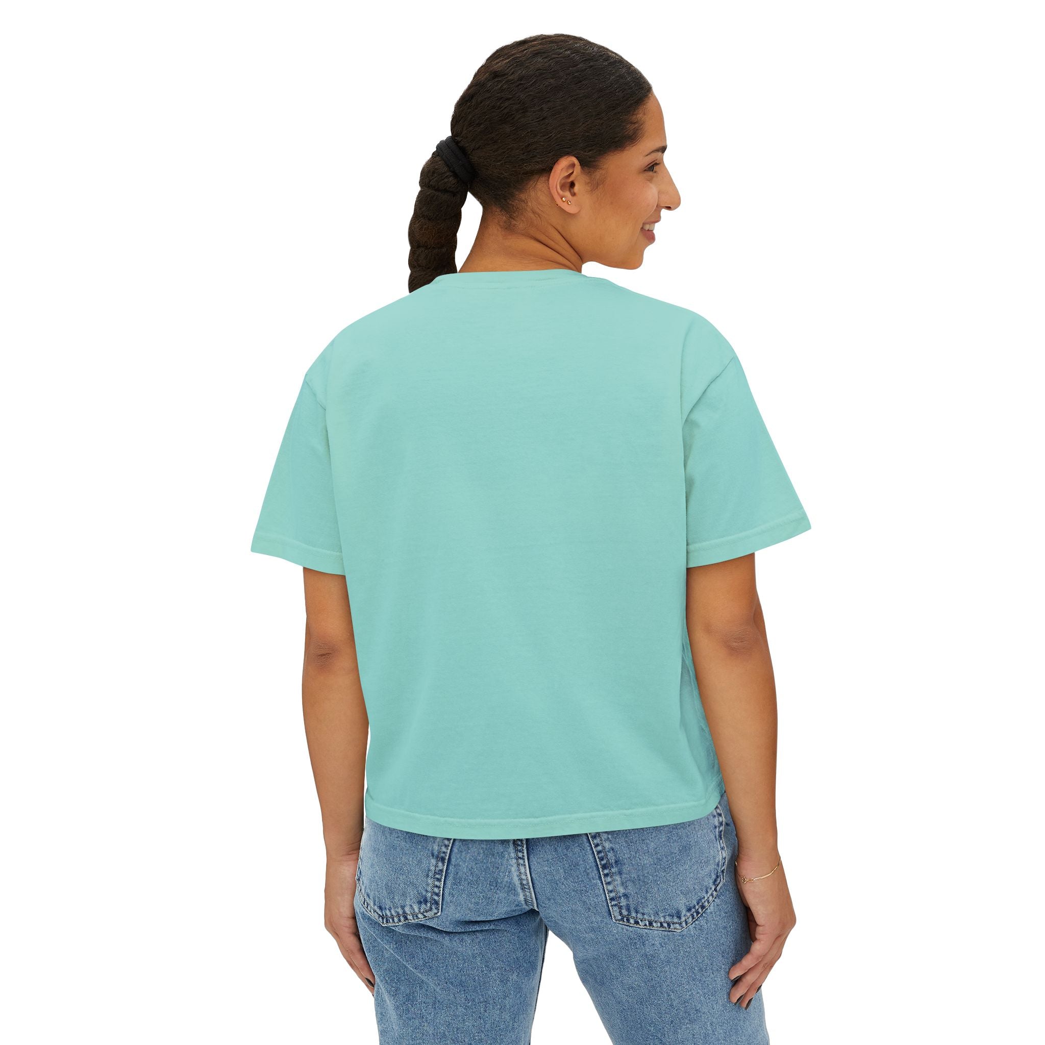 Guard Me Then Boxy Crop Tee