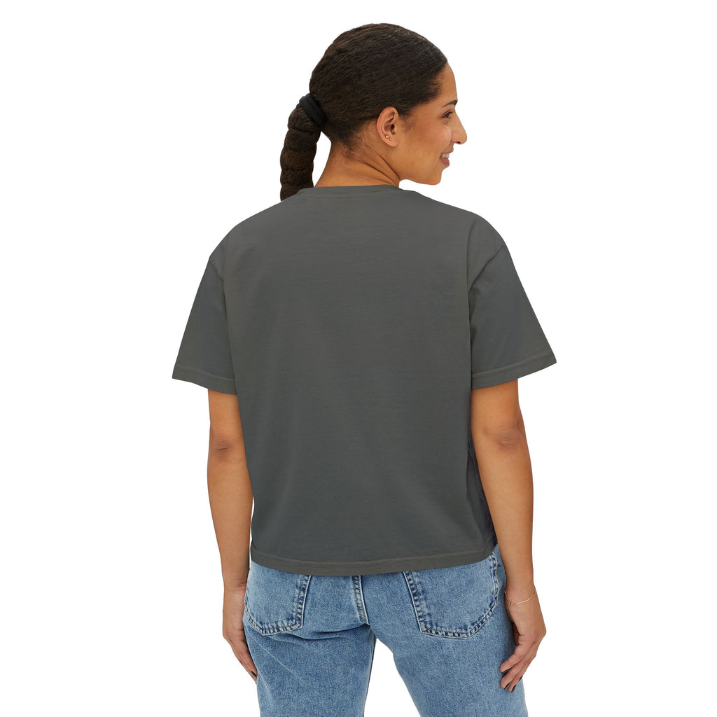 Guard Me Then Boxy Crop Tee
